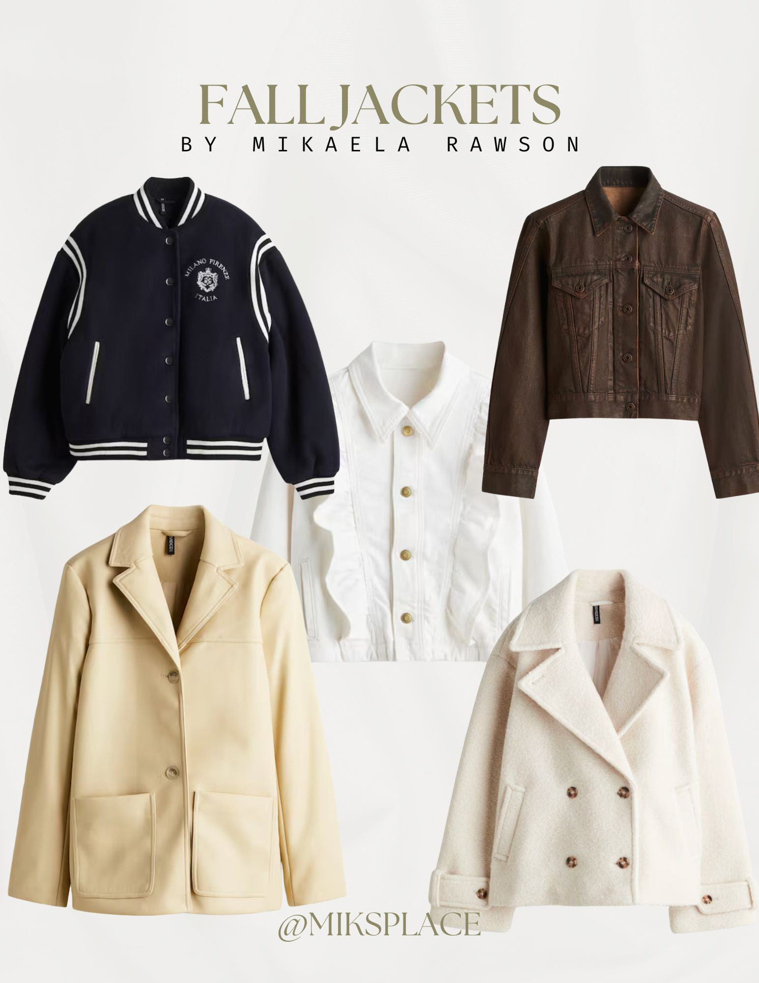 Fall jackets from H&M!

#HMStyle #HMFinds #HMFashion #FallJackets #AffordableFallStyle #HMOutfitInspo #BudgetFriendlyFashion #FallWardrobeStaples #ClosetFavorites #EverydayFallStyle #FallOutfitInspo #AffordableChic #AutumnStyleInspo #FallFashionFinds #WardrobeOnABudget 

 #LTKFallSale #LTKSeasonal #LTKStyleTip