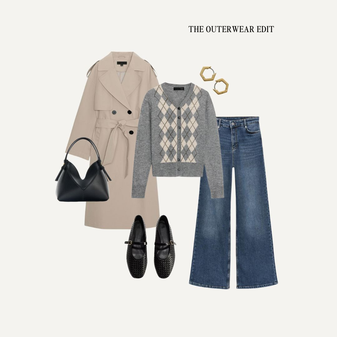 An autumn winter staple, the trench coat

Autumn outfits, trench coat styling, dark denim, argyle knit, ballet flats 

 #LTKuk #LTKautumn #LTKstyletip