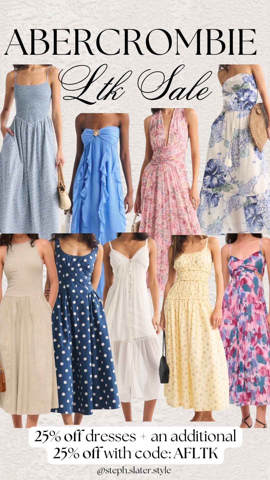 Major sale on Abercrombie spring & summer dresses!! Get up to 50% off with code: AFLTK

#LTKSeasonal #LTKSpringSale #LTKSaleAlert