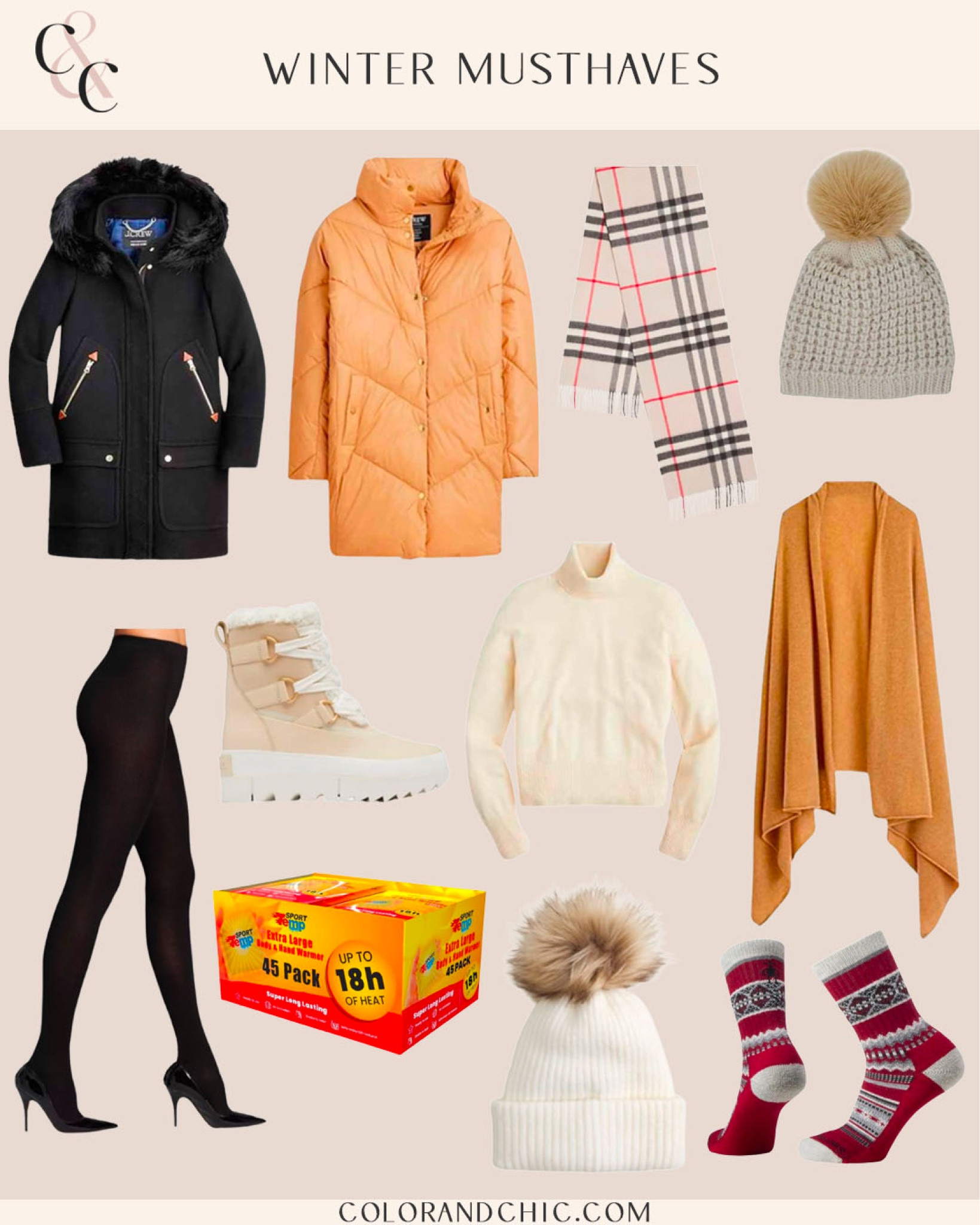 Winter must haves including cashmere sweater, cashmere tights, hot hands, beanie, socks, coats and more! I used these items when we traveled to New York and it kept me very warm the whole time! 

#LTKHoliday #LTKSeasonal