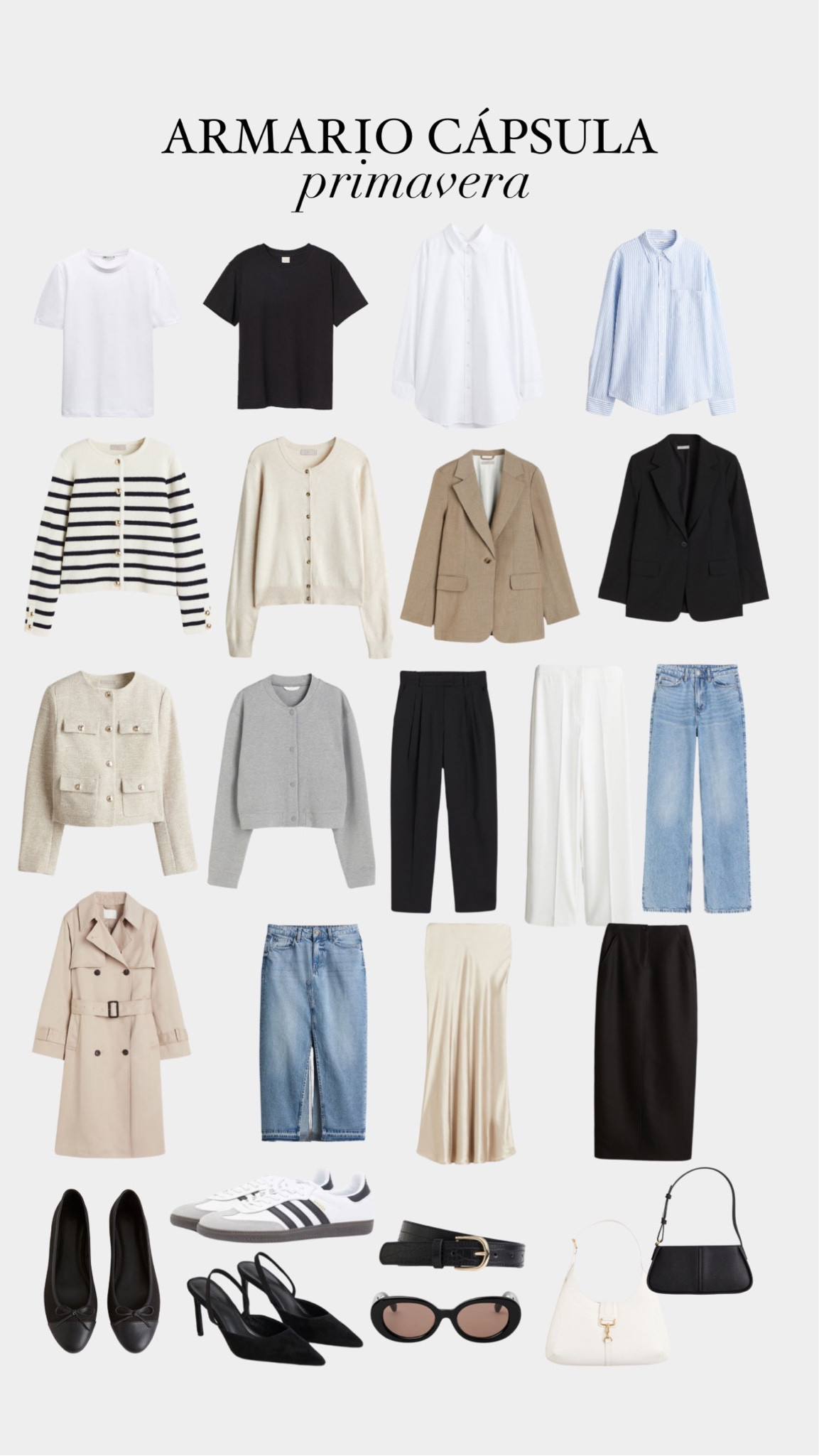 Armario cápsula primavera  parte 1 🤍 prendas que puedes rotar y combinar para crear looks fácilmente 

#LTKeurope #LTKstyletip #LTKworkwear