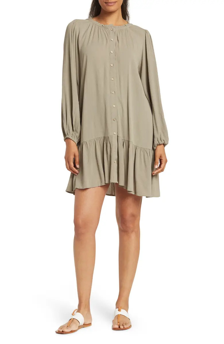 WISHLIST Button Down Peplum Dress | Nordstromrack | Nordstrom Rack