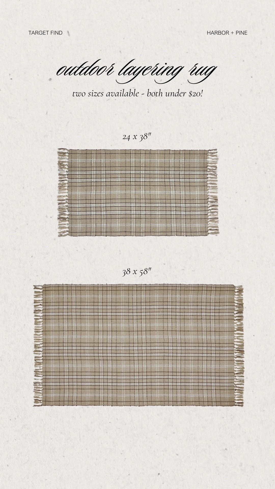 Neutral outdoor/indoor layering rugs for fall from Walmart! 

#LTKHome #LTKSeasonal #LTKFindsUnder50