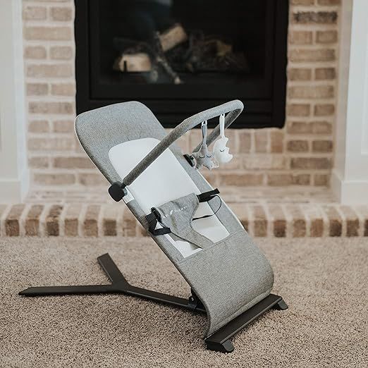 Baby Delight Go With Me Alpine Deluxe Portable Bouncer, Charcoal Tweed | Amazon (US)