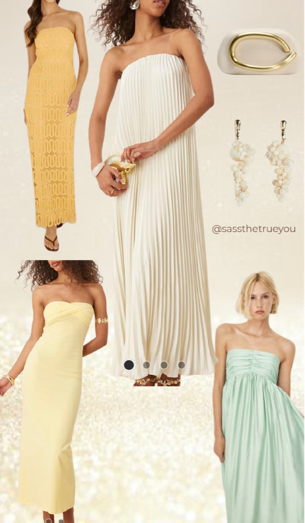 Summer occasion strapless dresses…
Love this vibe & pastel colours, perfect tfor a summer occasion 💛