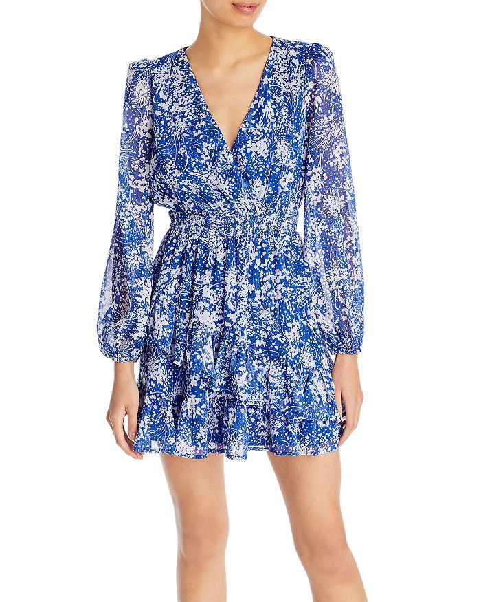 Floral Print Ruffled Mini Dress - 100% Exclusive | Bloomingdale's (US)