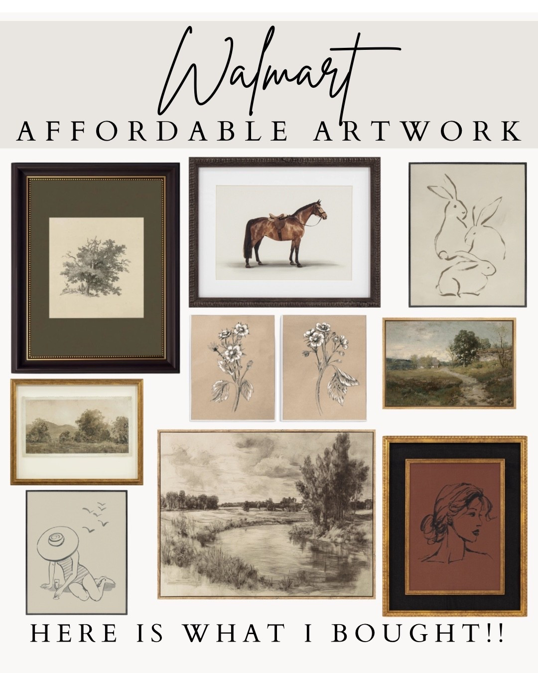 Affordable Walmart Artwork That Looks High-End

Vintage-inspired artwork on a budget—timeless prints, soft neutrals, and classic frames that instantly elevate your walls without the splurge 🖼️✨


#LTKvlog #LTKSeasonal #LTKHome