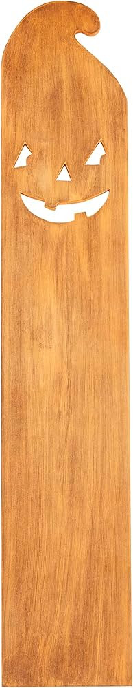 Mud Pie Halloween Decorative Plank, Pumpkin, 5 3/20" x 27 1/2" | Amazon (US)