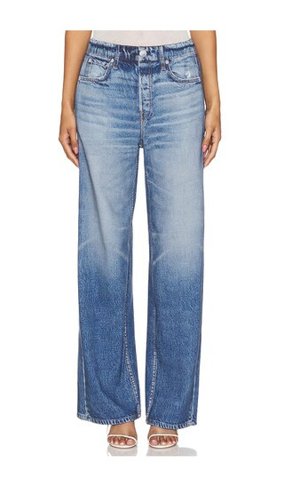 Rag & Bone Miramar Wide Leg Pant in Denim-Medium. - size XS | Revolve Clothing (Global)