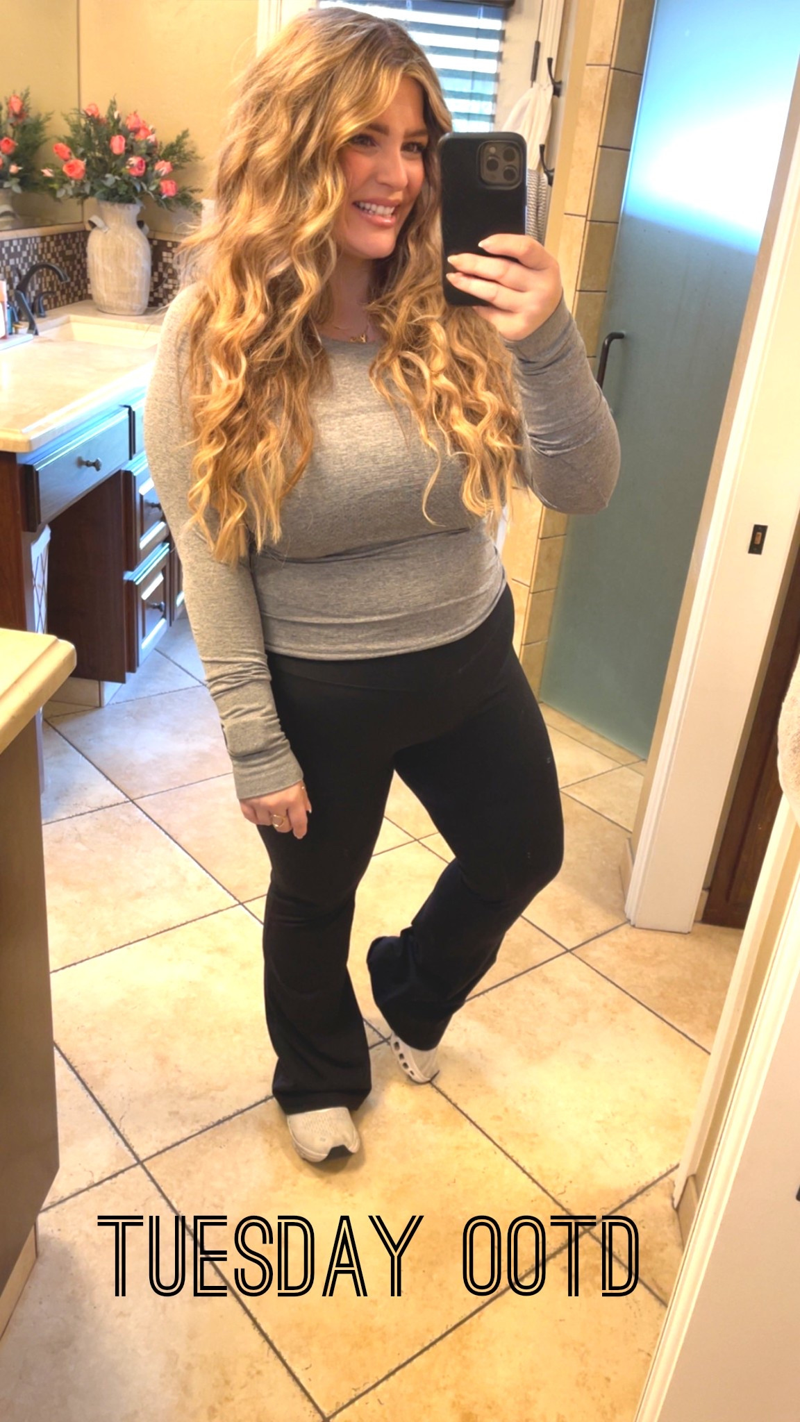 From the gym to running errands ootd✨ wearing a size 8 in the top and L in the bottoms. Both run tts. #lululemon #yoga #activewear #gym #athleisure 

#LTKMidsize #LTKmomlife #LTKootd