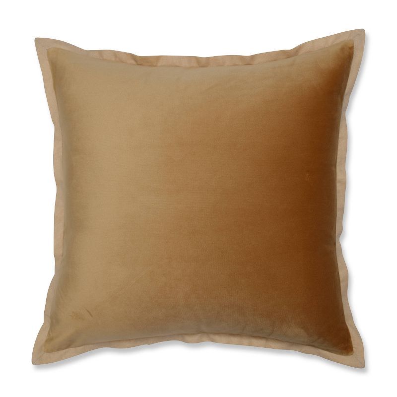 18"x18" Velvet Flange Square Throw Pillow - Pillow Perfect | Target