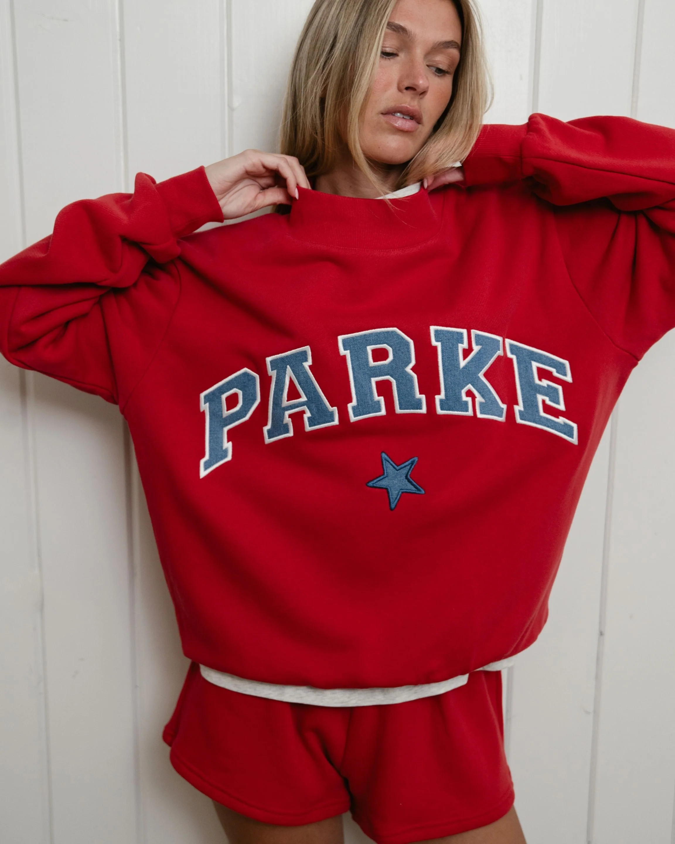 Vintage Star Varsity Mockneck - Sail | Parke