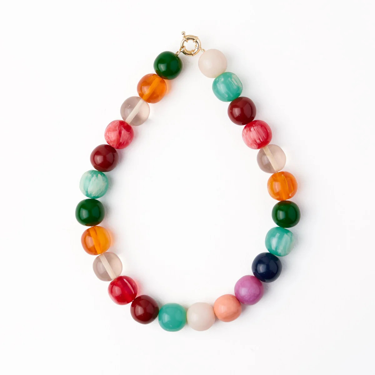 PREORDER - Iris Large Resin Bead Necklace Multi | INK+ALLOY