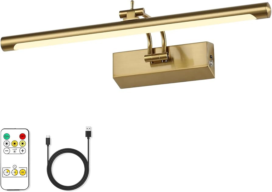 Joosenhouse Battery Operated Picture Light 5000mAh Rechargeable Wall Light 15.7" Wireless Picture... | Amazon (US)