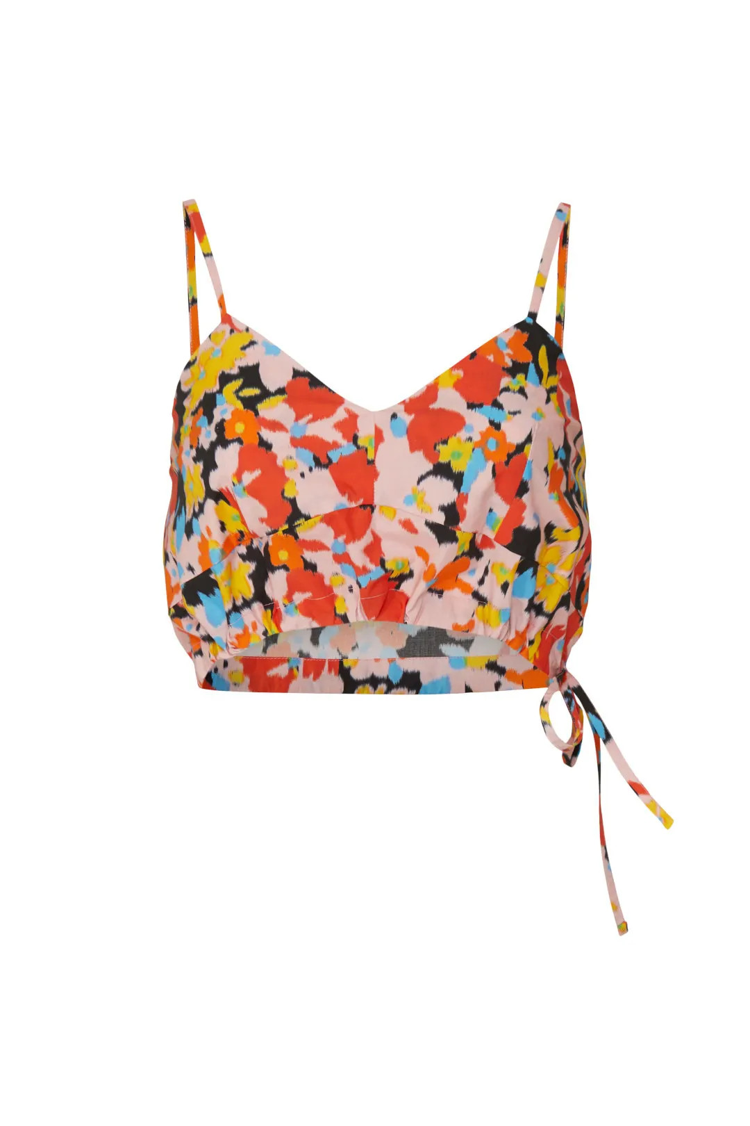 Orange Floral Crop Top | Rent the Runway