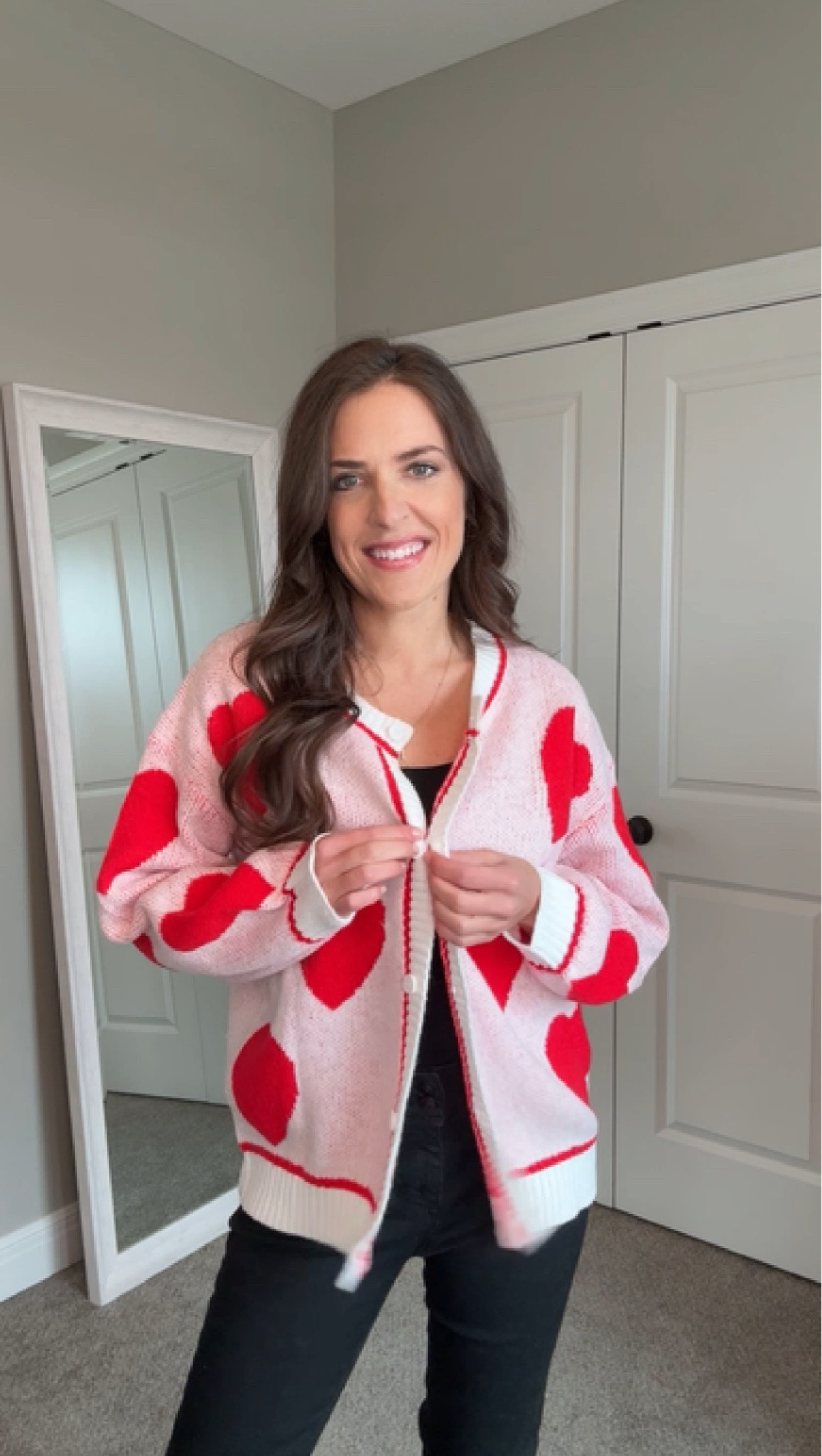 Valentine’s Day outfit with Amazon sweater—casual winter outfit, cozy knit sweater, February fashion inspiration

#LTKValentine