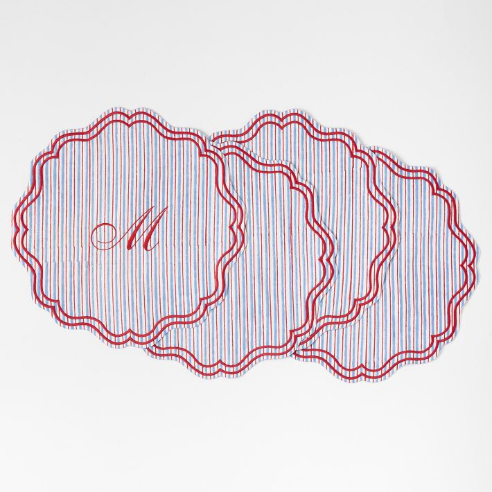 Scalloped Placemats, Set of 4 | Mark and Graham