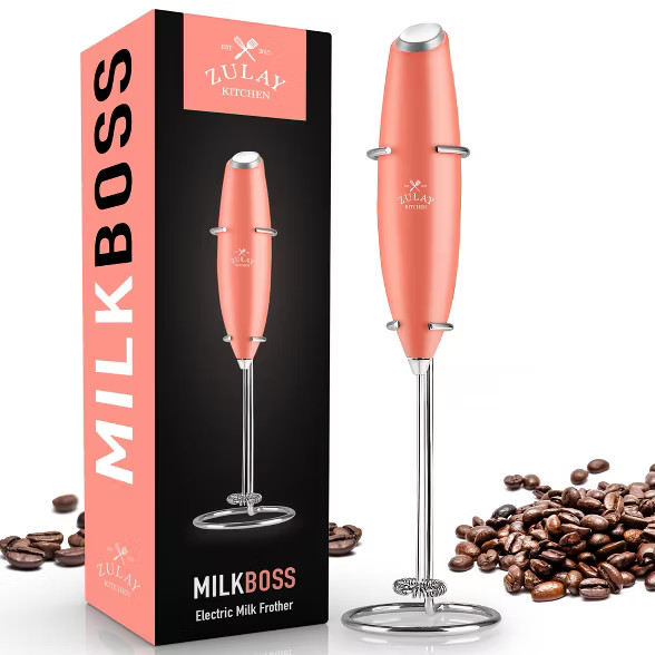 Zulay Kitchen High Powered Milk Frother Handheld Foam Maker for Lattes, Cappuccinos, Matcha, Frap... | Target