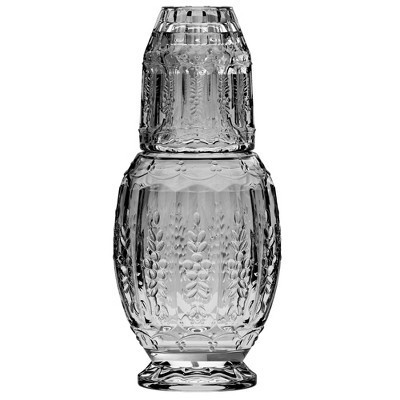 Elle Décor Vintage Night Bedside 33 oz. Water Carafe With Tumbler, 2-Piece Set,Gray | Target