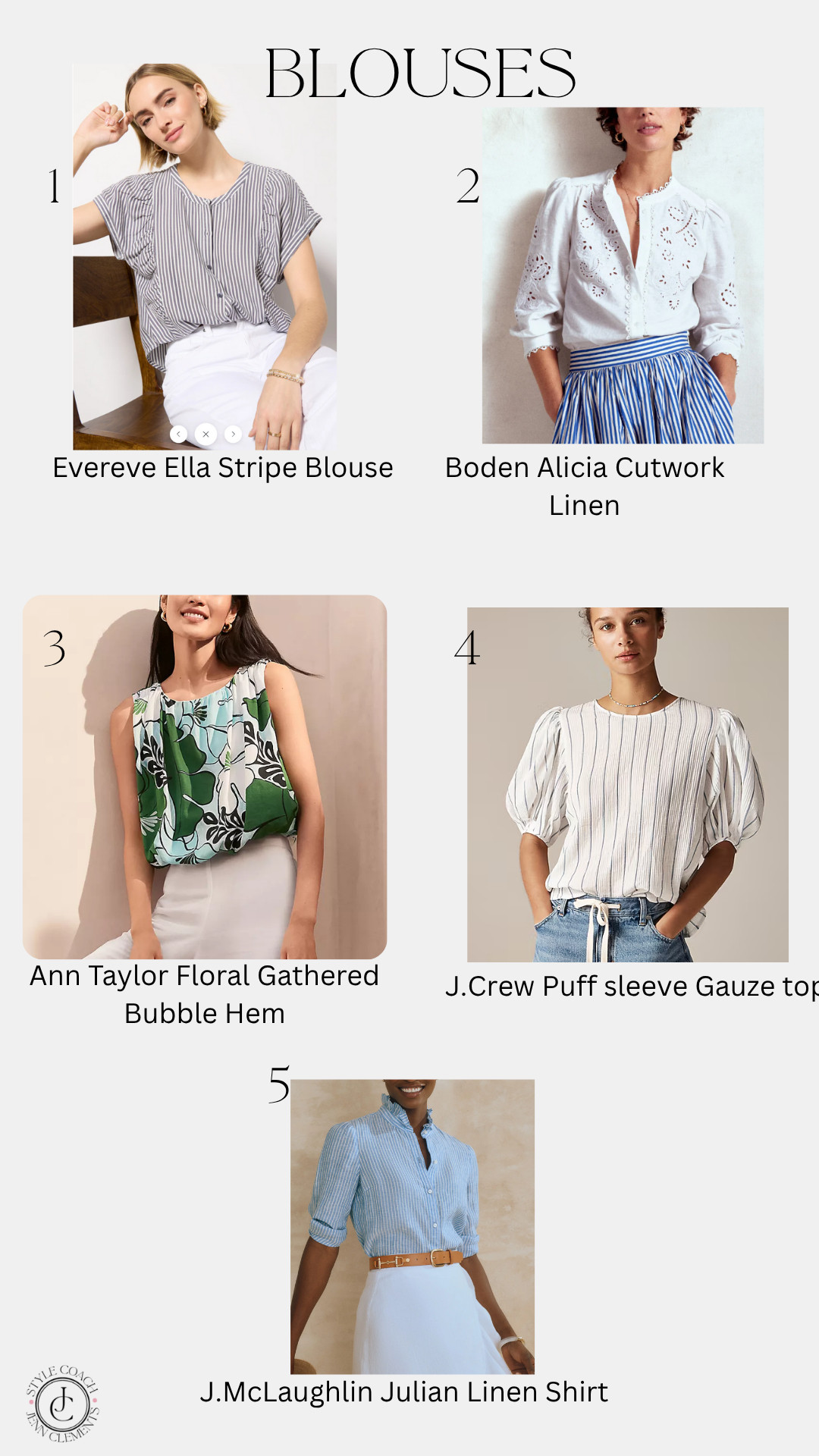 Polished Blouses for Women Over 40.
Add effortless polish to your wardrobe with these elevated tops perfect for women over 40. From breezy linens to bold florals and feminine details, these blouses work for both casual and professional looks. Ideal for warm-weather layering or standalone statement pieces.

Style Coach Tip: These are great for creating intentional outfits that feel light, confident, and pulled-together—without sacrificing comfort. 

 #LTKSummerEdit #LTKSeasonal #LTKStyleTip
