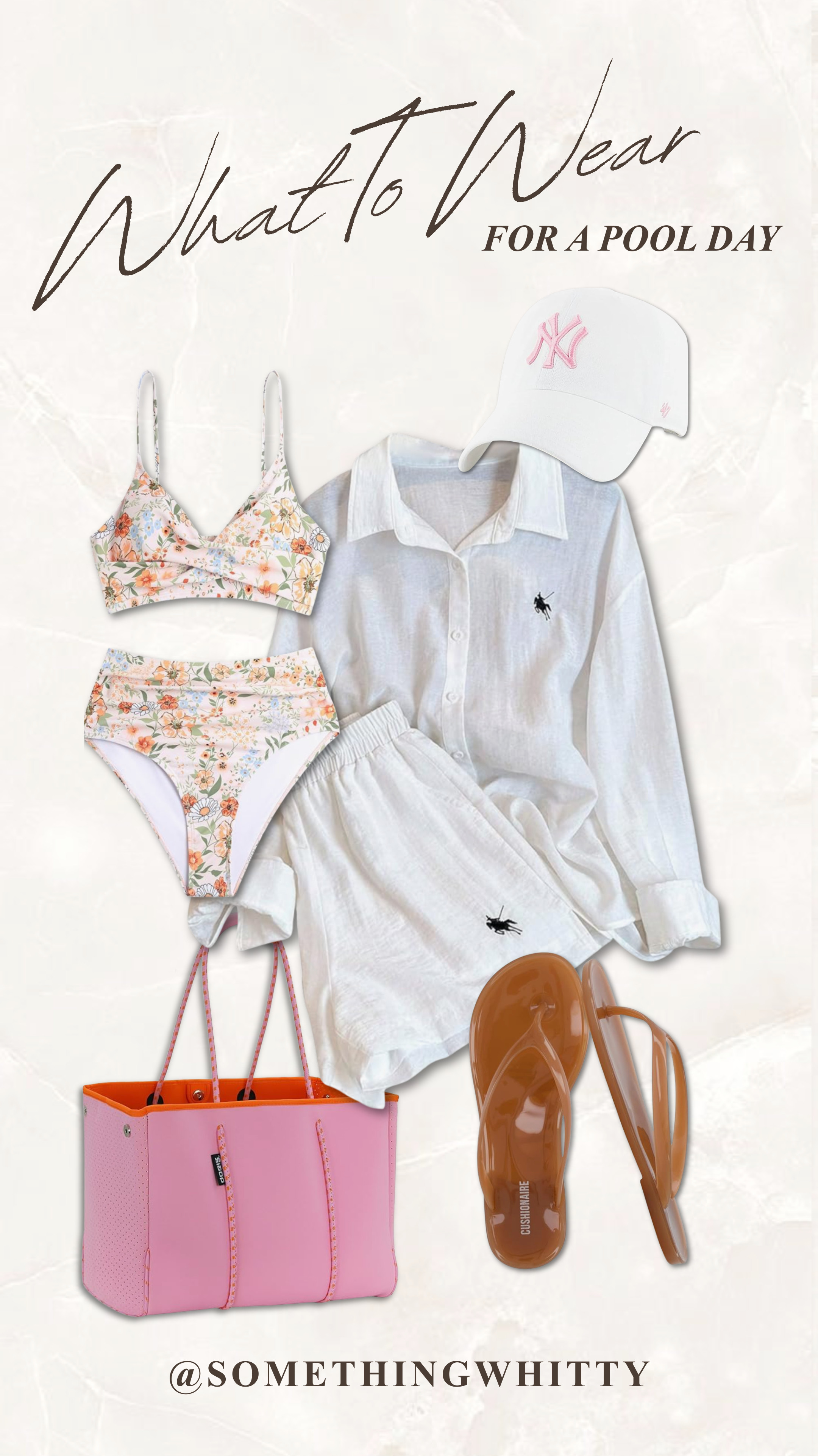 Amazon finds for the ultimate pool day! Swimwear, hat, sandals and beach bag all for a steal! 

 #LTKSeasonal #LTKU #LTKSwim