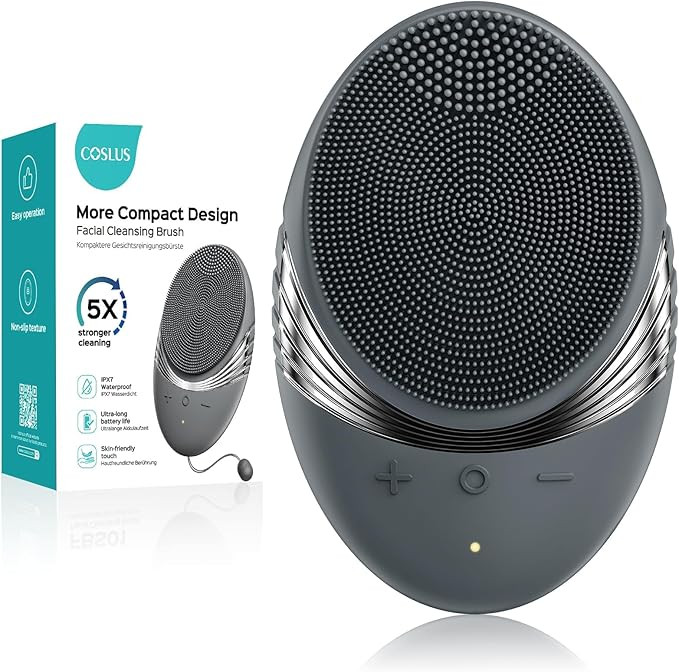COSLUS Facial Cleansing Brush Face Scrubber : Portable Silicone Waterproof Rechargeable Face Wash... | Amazon (US)