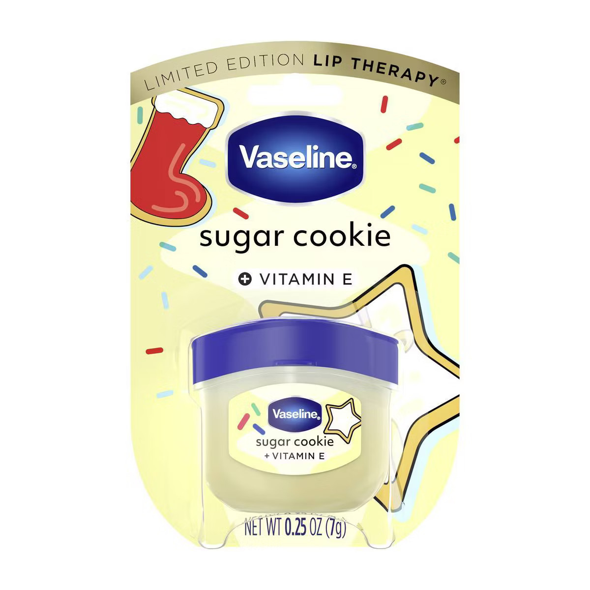 Vaseline Holiday Limited Edition Lip Balm - Sugar Cookie - Travel Size - 0.25oz | Target