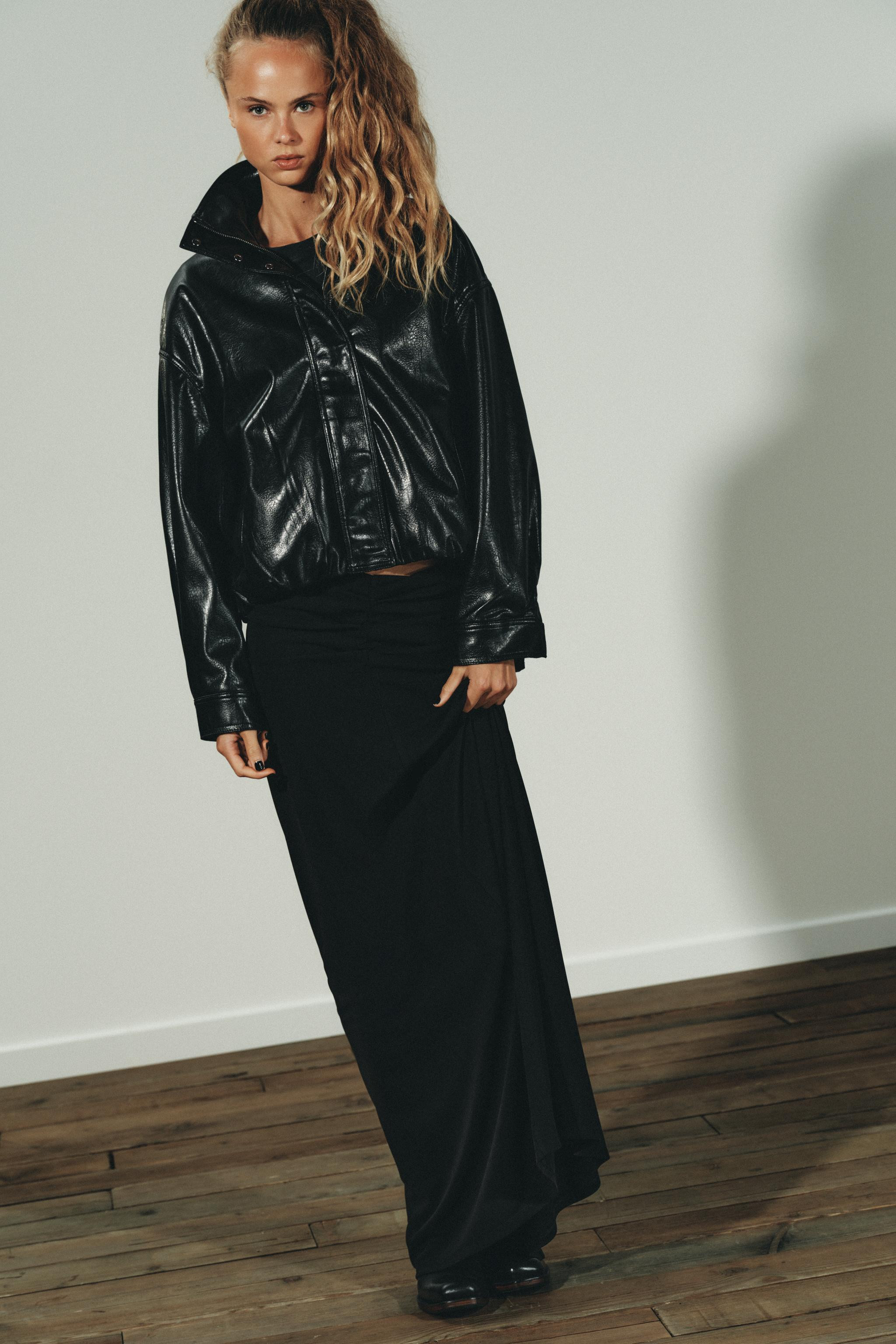 FAUX LEATHER VOLUME JACKET | Zara US