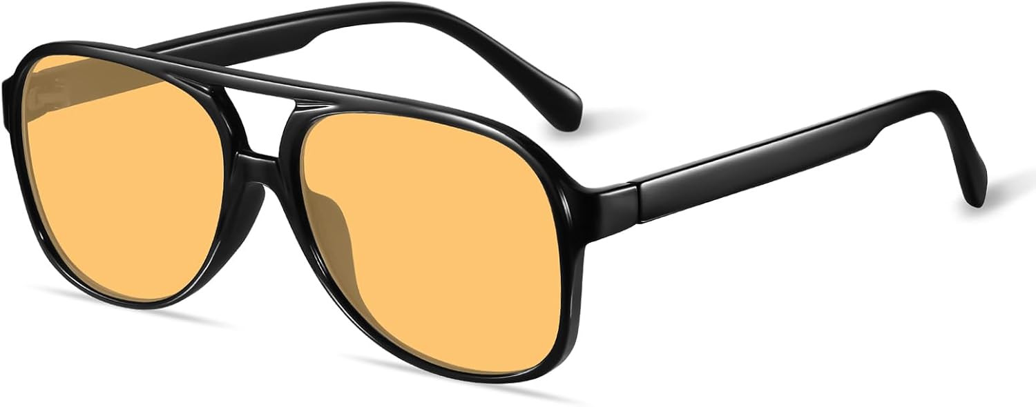70s Retro Aviator Sunglasses for Women Men Large Vintage Sunnies | Amazon (US)
