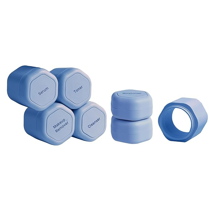 Cadence Travel Containers - Full Skincare Set - Magnetic Travel Capsules - 2 Small (0.56oz), 4 Me... | Amazon (US)