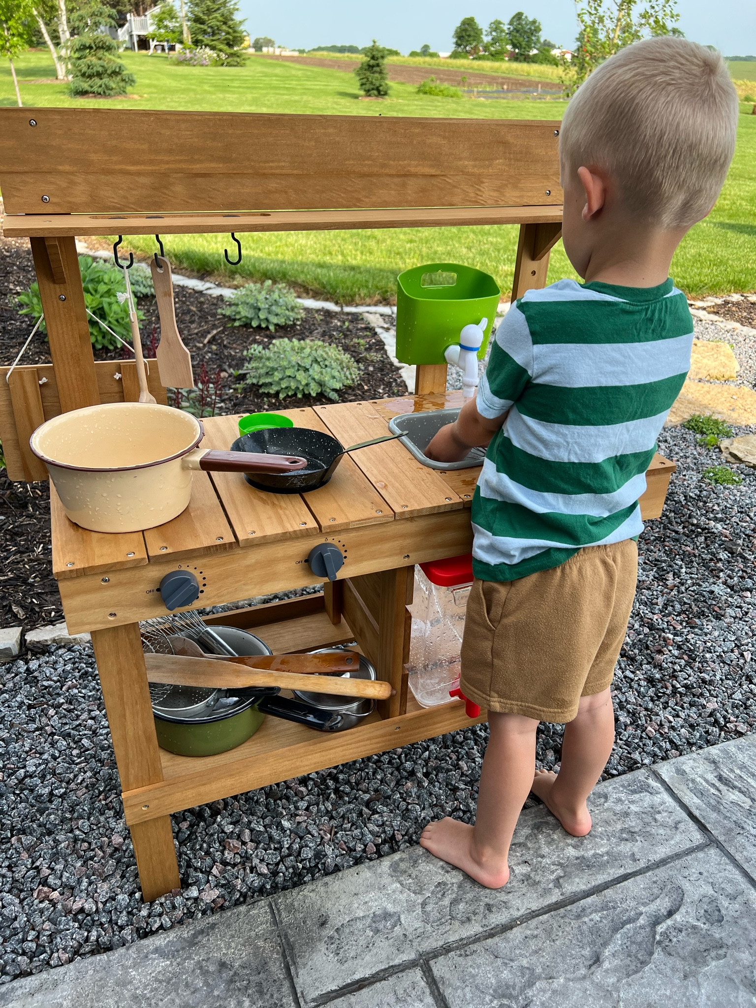 Didn’t want to wait any longer for the husband to build a mud kitchen for the boys, so purchased this adorable one from Amazon for the time being!

#LTKkids #LTKSeasonal #LTKfamily