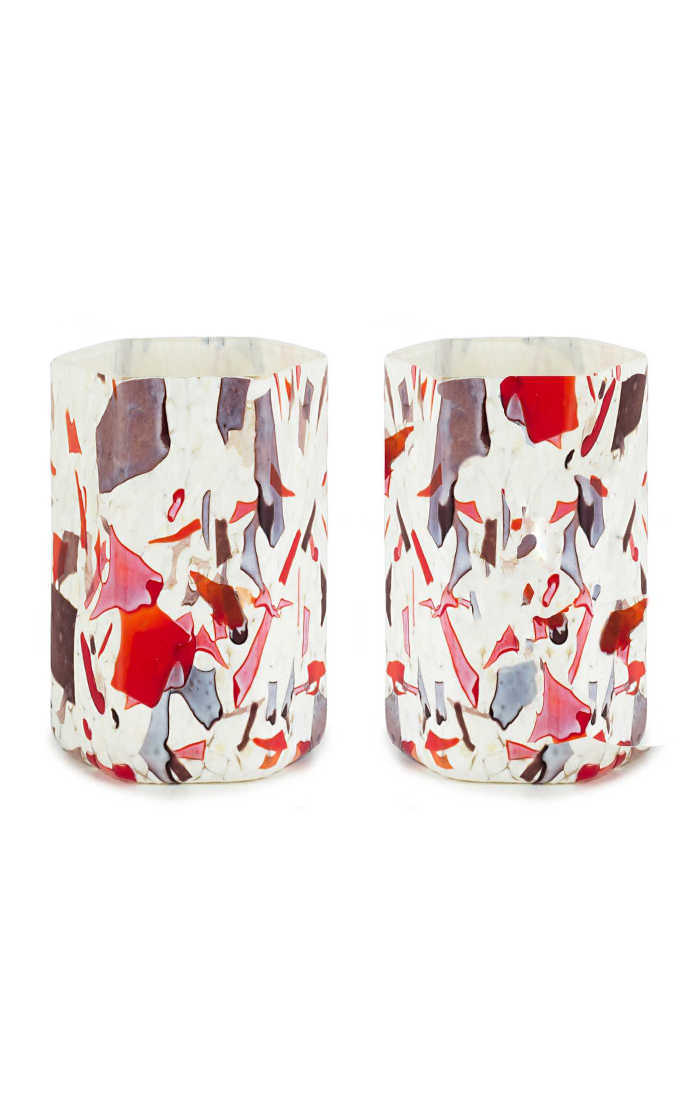 Set Of 2 Nougat Autumn Hex Glasses | Moda Operandi (Global)