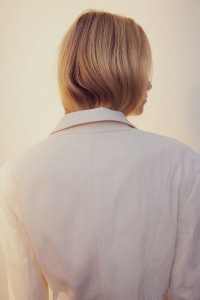 Waisted linen-blend blazer | H&M (UK, MY, IN, SG, PH, TW, HK)