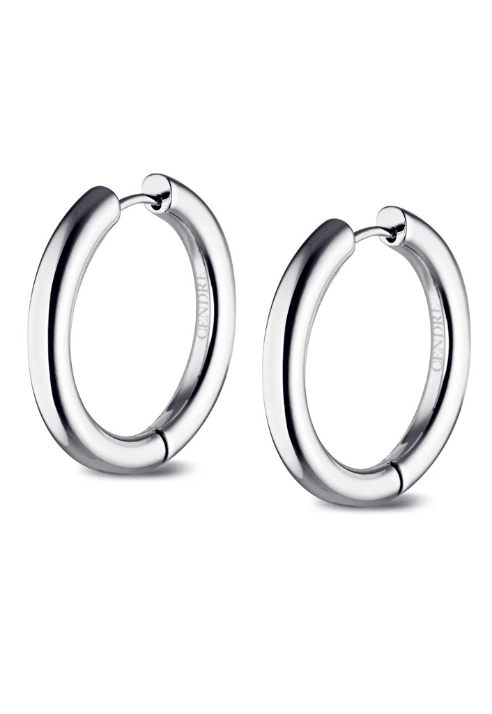 Rhode Huggie Earrings | Silver | Cendre