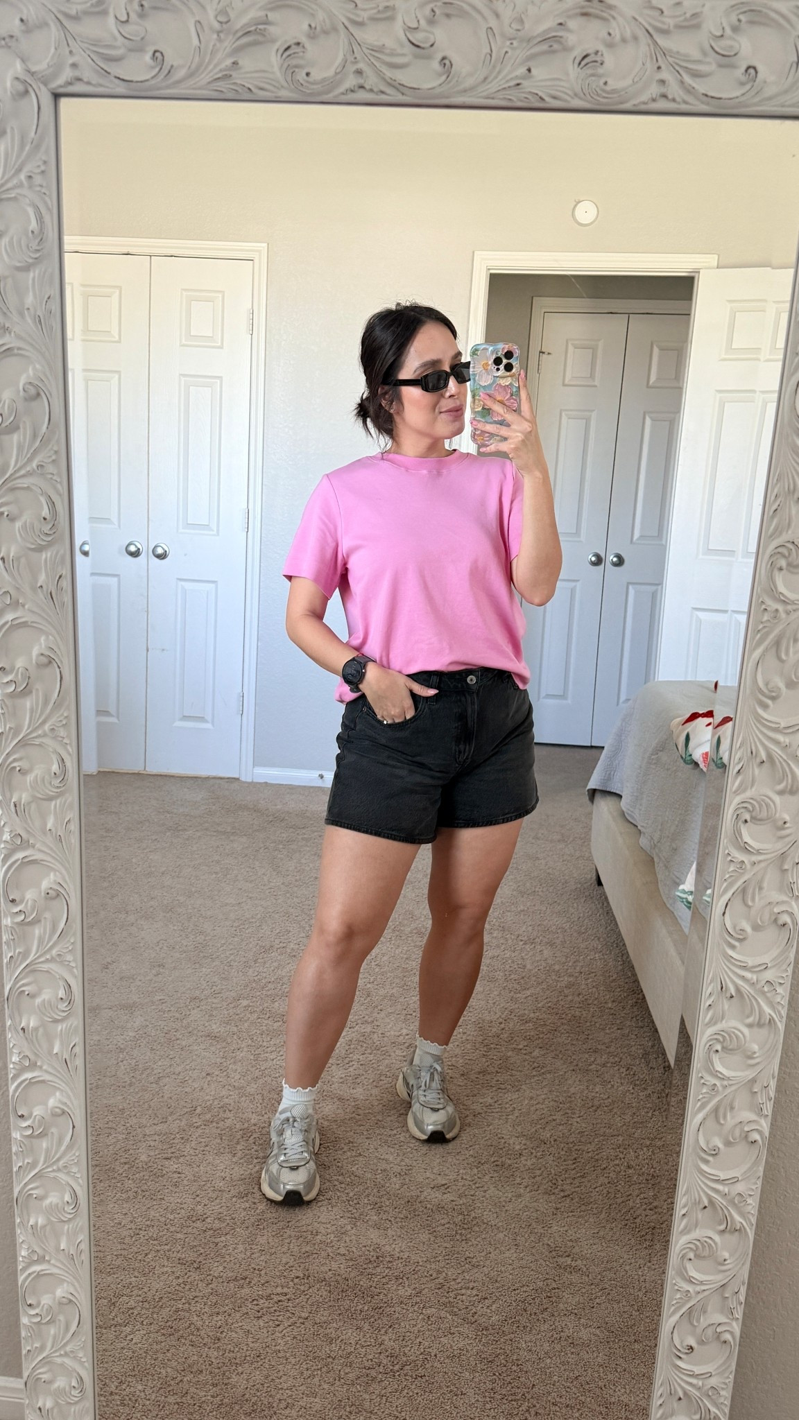 Sports mom outfit. Soccer mom outfit. OOTD. 

Size small on top
Size 28 in shorts

#LTKmomlife #LTKPetite #LTKootd