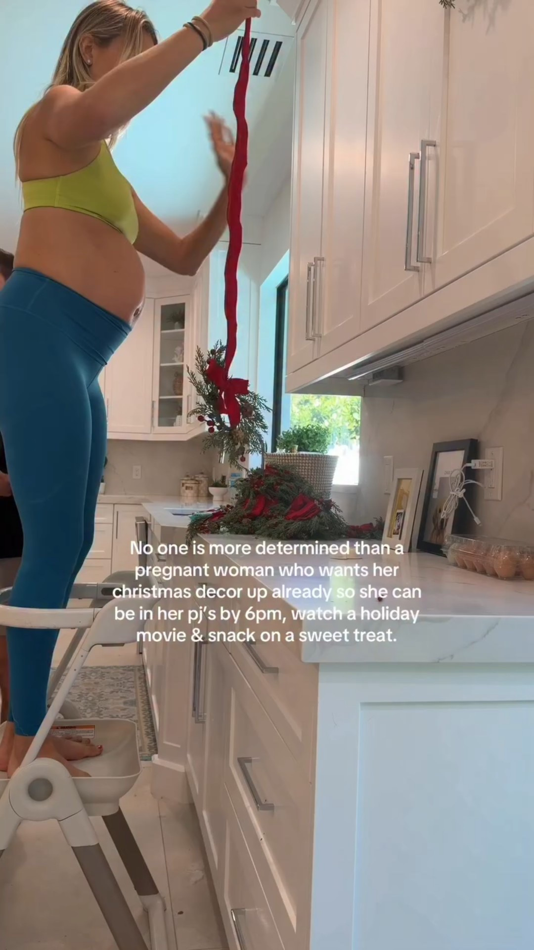 No one is more determined than a pregnant women who wants her christmas decor up already. Linking the stool and wreaths! 

#LTKHoliday #LTKHome #LTKmomlife