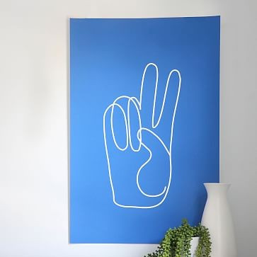 Chasing Paper Peace Sign Print | West Elm (US)