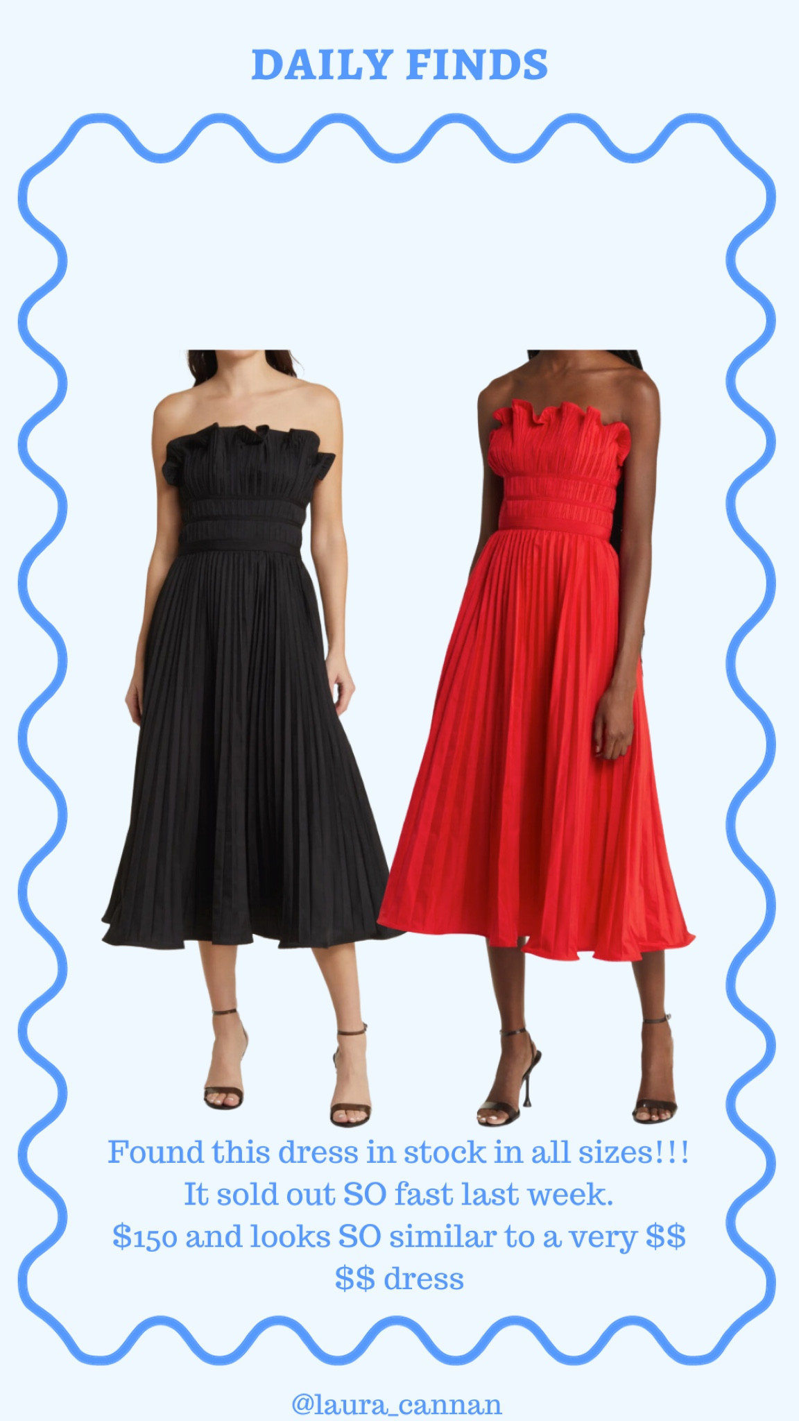 Black midi dress or red midi dress perfect for the holidays or weddings! #under200 

#LTKSeasonal #LTKHoliday