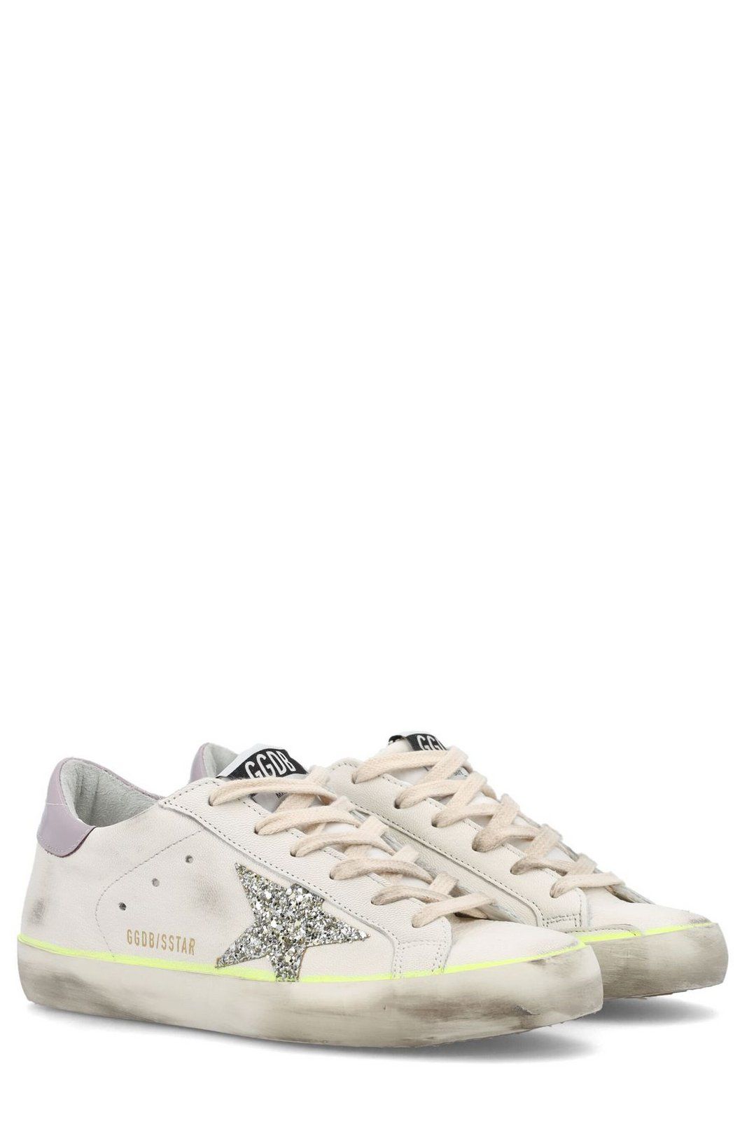 Golden Goose Deluxe Brand Logo Glittered Low-Top Sneakers – Cettire | Cettire Global