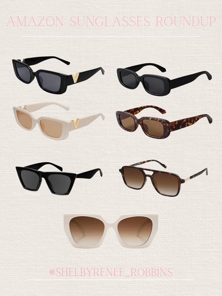 Affordable sunglasses, Amazon sunglasses, trending sunglasses, summer style, aviator sunglasses, black sunglasses, tortoise sunglasses, neutral sunglasses 

#LTKTravel #LTKSeasonal #LTKStyleTip