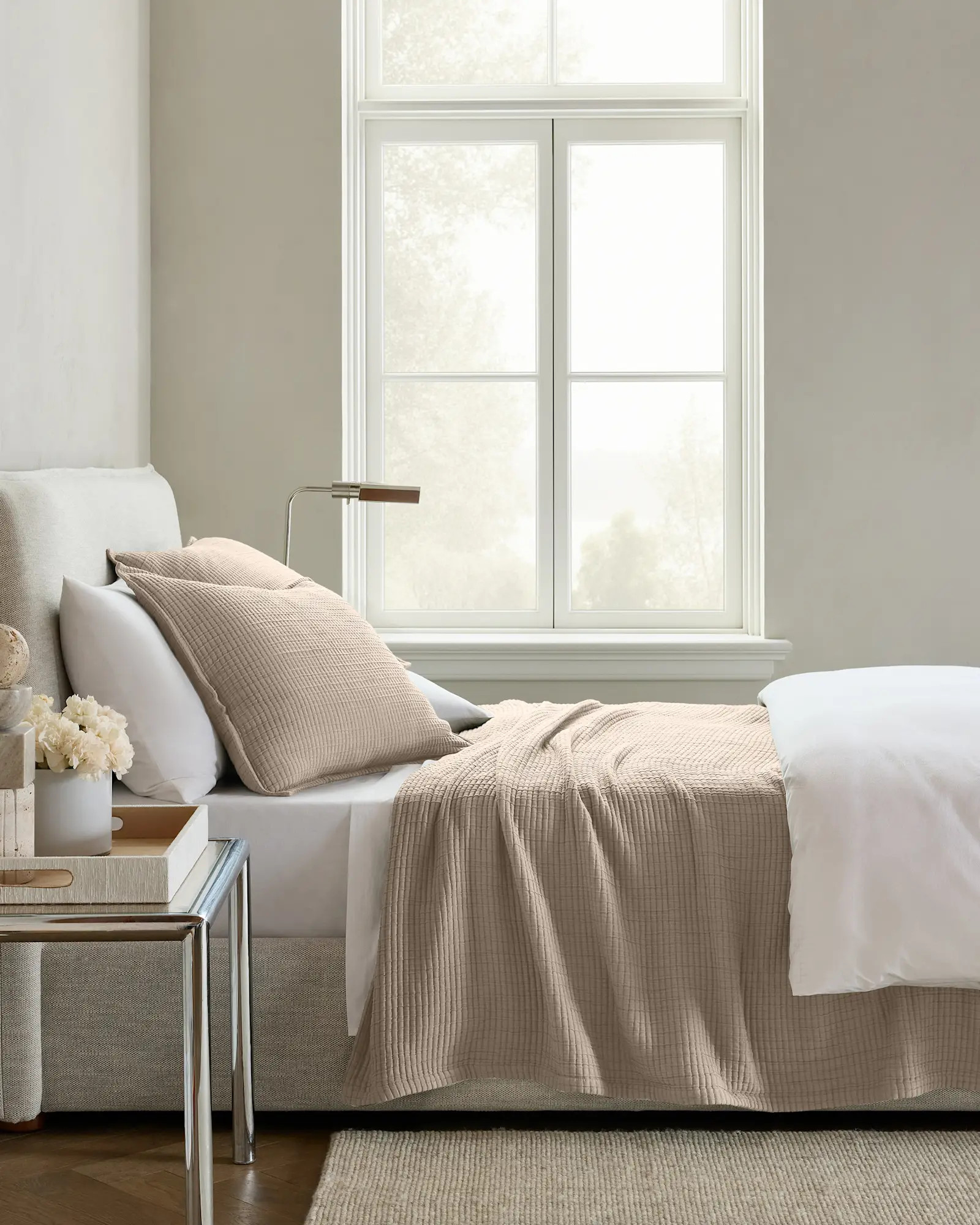 Organic Ribbed Cotton Coverlet Set | Quince