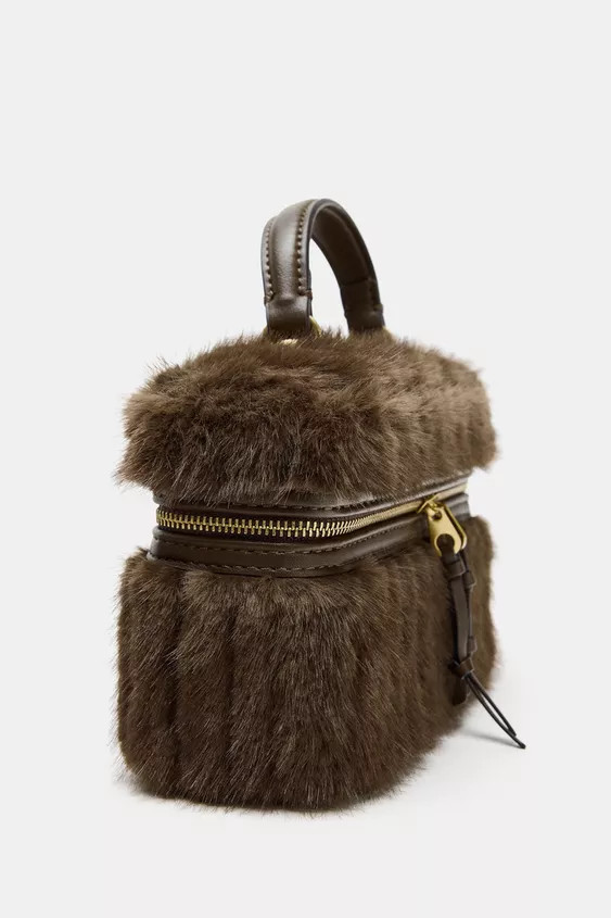 FAUX FUR RIGID BAG | Zara US