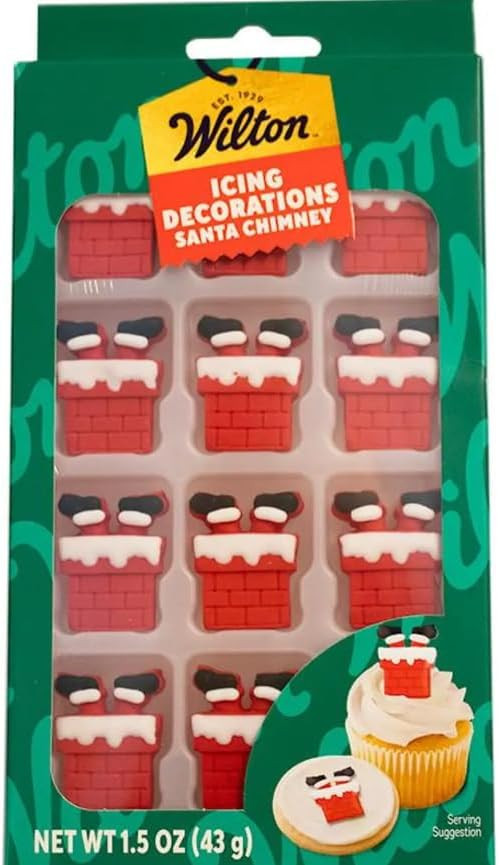 Wilton Santa Chimney Royal Icing Decorations, 12-Count | Amazon (US)