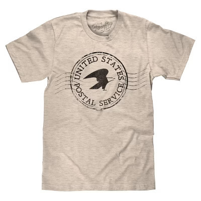 Tee Luv USPS Postmark T-Shirt - Oatmeal Medium | Target