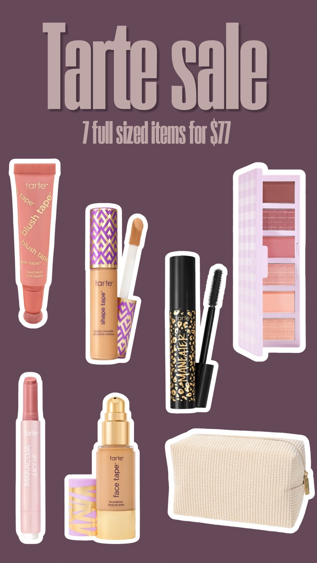 Tarte 7 for $77 sale!!

#LTKSaleAlert #LTKBeauty #LTKselfcare
