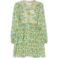 Zimmermann Silk Golden Plisse Mini Dress - Vert | Farfetch FR