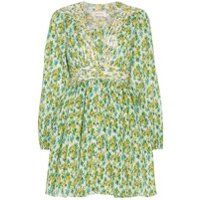 Zimmermann Silk Golden Plisse Mini Dress - Vert | Farfetch FR