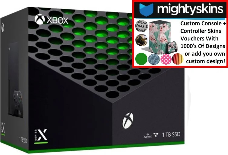 Microsoft Xbox Series X 1TB Console with Mightyskins Custom Skin Code Voucher - Bundle - Walmart.... | Walmart (US)