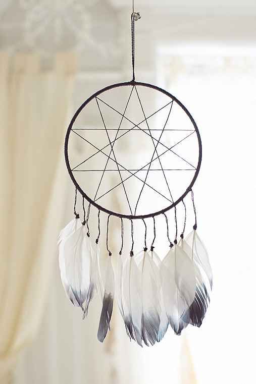 Magical Thinking Double Star Dream Catcher,CHARCOAL,ONE SIZE | Urban Outfitters US