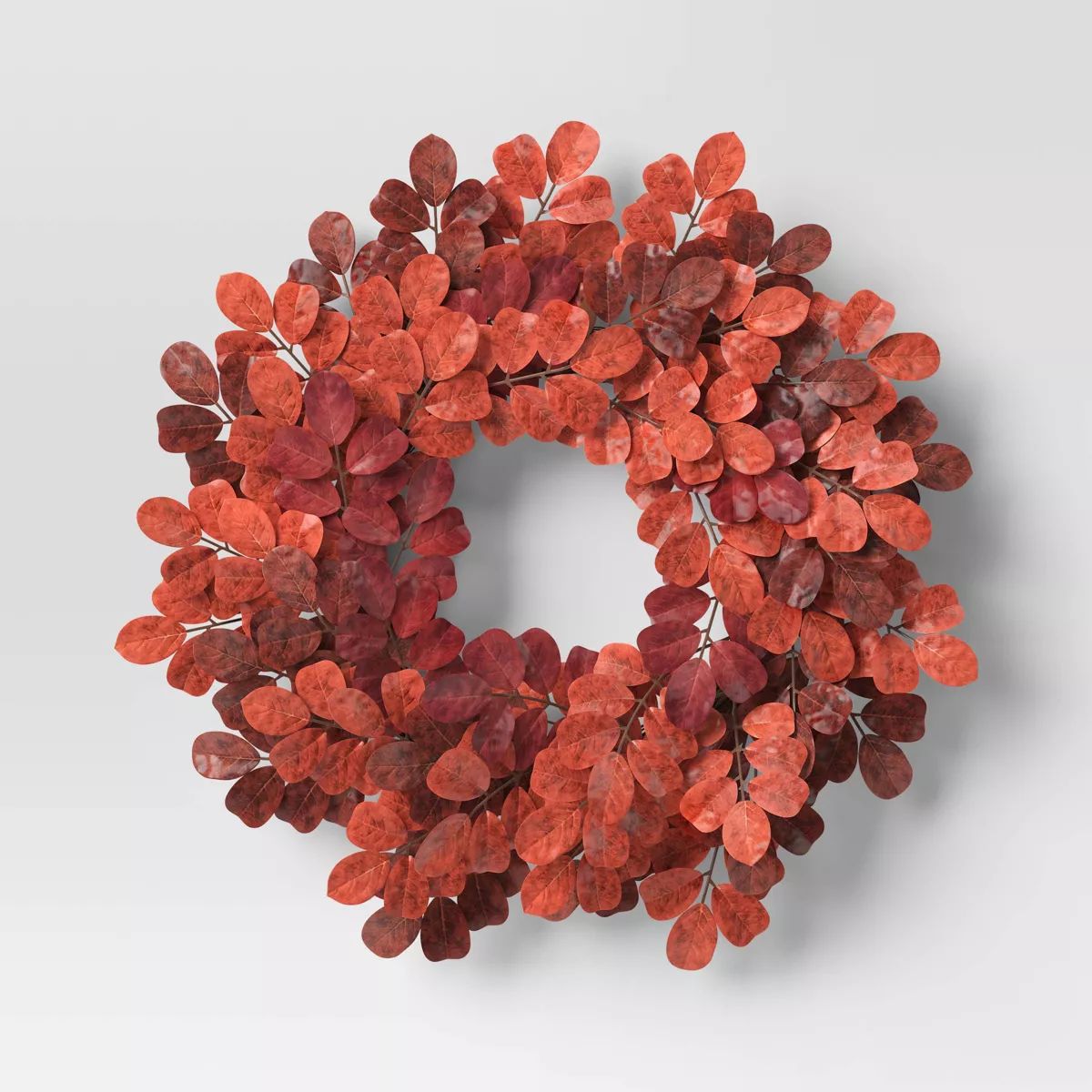 Red Leaf Fall Wreath - Threshold™ | Target